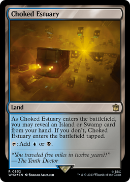 Choked Estuary (Surge Foil) (WHO-852) - Doctor Who Foil