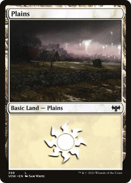 Plains (398) (VOW-398) - Innistrad: Crimson Vow Foil