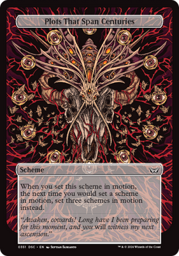 Plots That Span Centuries (Full Art) (A:DSC-351) - Duskmourn: House of Horror Commander