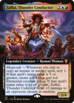 Zaffai, Thunder Conductor (Extended Art) (C21-331) - Commander 2021: (Extended Art)