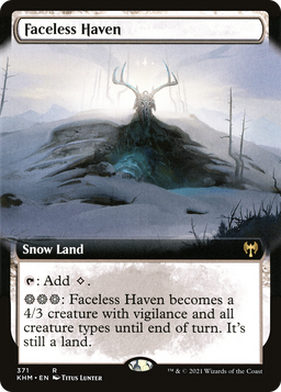 Faceless Haven (Extended Art) (KHM-371) - Kaldheim: (Extended Art, snow)
