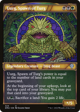 Uurg, Spawn of Turg (Showcase) (DMU-324) - Dominaria United: (Showcase) Foil