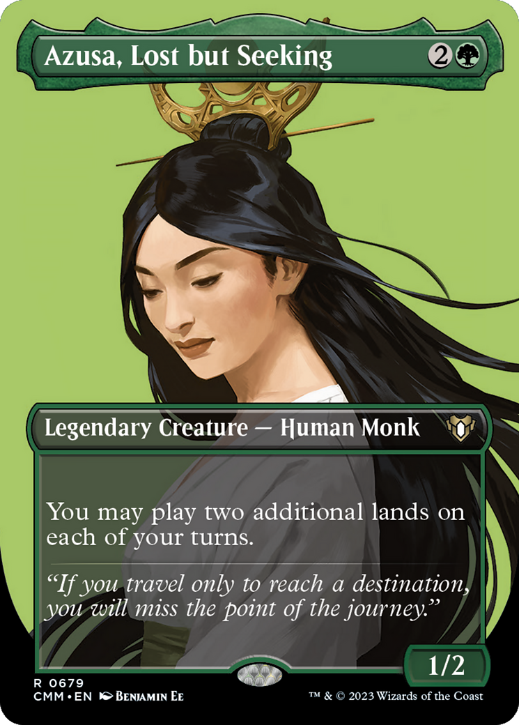 Azusa, Lost but Seeking (Borderless) (CMM-679) - Commander Masters
