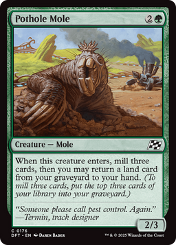 Pothole Mole (DFT-176) - Aetherdrift Foil