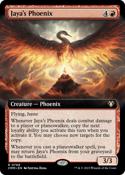 Jaya's Phoenix (Extended Art) (CMM-768) - Commander Masters: (Extended Art) Foil