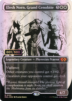Elesh Norn, Grand Cenobite (Serial Numbered) (MUL-133) - Multiverse Legends: (Showcase) (Borderless) Foil