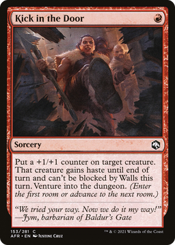 Kick in the Door (AFR-153) - Adventures in the Forgotten Realms Foil