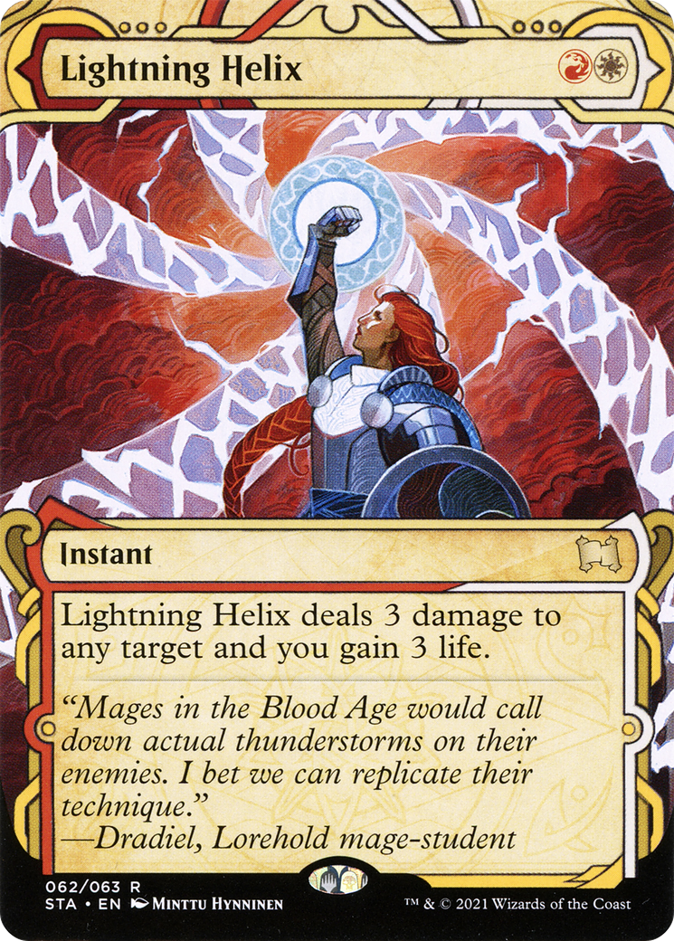 Lightning Helix (STA-062) - Strixhaven Mystical Archive: (Showcase) (Borderless)