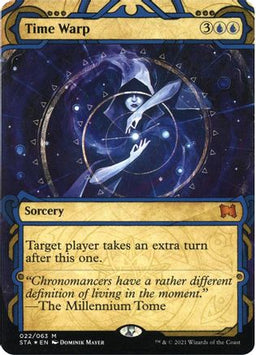 Time Warp (Foil Etched) (STA-022) - Strixhaven Mystical Archive (Borderless) Foil