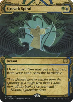 Growth Spiral (Foil Etched) (STA-061) - Strixhaven Mystical Archive (Borderless) Foil