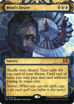 Mind's Desire (Foil Etched) (STA-017) - Strixhaven Mystical Archive (Borderless) Foil