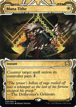 Mana Tithe (Foil Etched) (STA-008) - Strixhaven Mystical Archive (Borderless) Foil