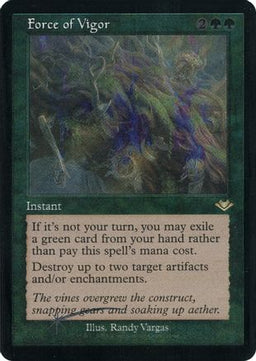 Force of Vigor (Retro Frame) (Foil Etched) (MH1-021) - Modern Horizons Foil