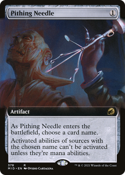 Pithing Needle (Extended Art) (MID-378) - Innistrad: Midnight Hunt: (Extended Art)