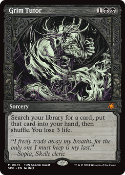Grim Tutor (Showcase) (SPG-076) - Special Guests: (Showcase)