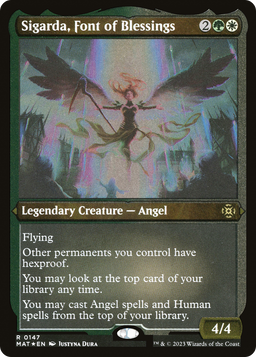 Sigarda, Font of Blessings (MAT-147) - March of the Machine: The Aftermath Etched Foil