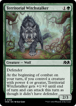 Territorial Witchstalker (WOE-189) - Wilds of Eldraine Foil