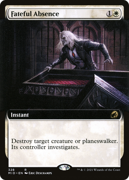 Fateful Absence (Extended Art) (MID-328) - Innistrad: Midnight Hunt: (Extended Art)