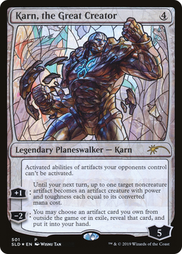 Karn, the Great Creator (Stained Glass) (SLD-501) - Secret Lair Drop Foil