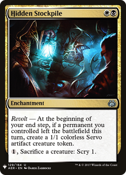 Hidden Stockpile (LIST-AER-129) - The List