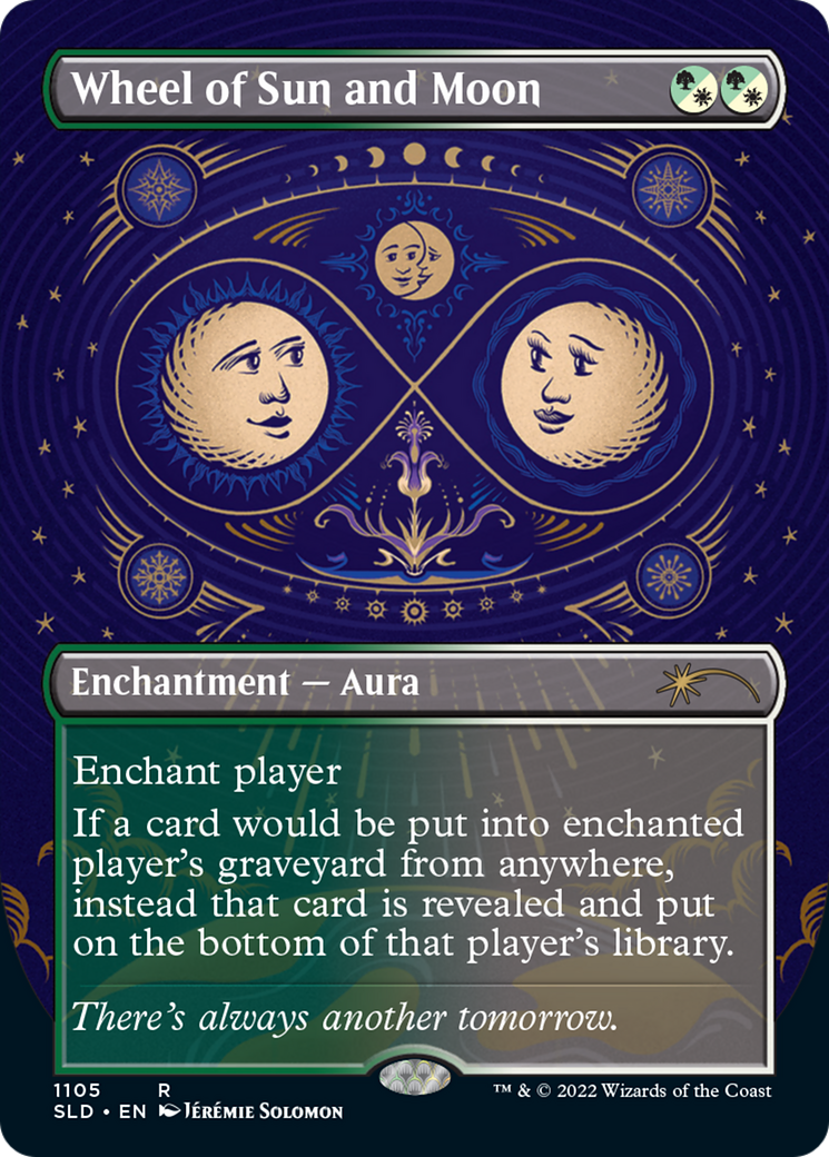 Wheel of Sun and Moon (Borderless) (SLD-1105) - Secret Lair Drop Foil