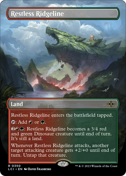 Restless Ridgeline (Borderless) (LCI-350) - The Lost Caverns of Ixalan Foil