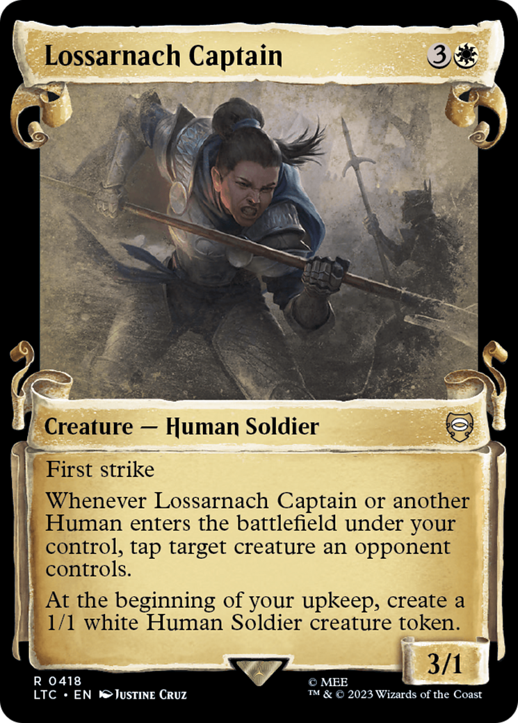 Lossarnach Captain (Showcase Scrolls) (LTC-418) - Tales of Middle-earth Commander: (Showcase)