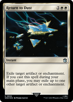Return to Dust (Surge Foil) (WHO-802) - Doctor Who Foil