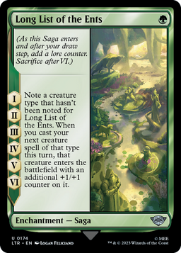 Long List of the Ents (LTR-174) - The Lord of the Rings: Tales of Middle-earth Foil