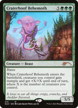 Craterhoof Behemoth (375) (SLD-375) - Secret Lair Drop