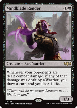 Mindblade Render (TDC-187) - Commander: Tarkir: Dragonstorm