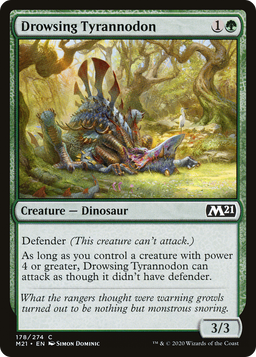 Drowsing Tyrannodon (M21-178) - Core Set 2021 Foil