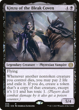 Kinzu of the Bleak Coven (ONE-406) - Phyrexia: All Will Be One Foil