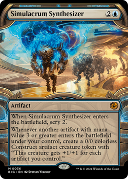 Simulacrum Synthesizer (Showcase) (BIG-036) - The Big Score: (Showcase) Foil