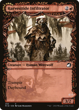 Harvesttide Infiltrator (Showcase) (MID-293) - Innistrad: Midnight Hunt: (Showcase, Double Faced Transform) Foil