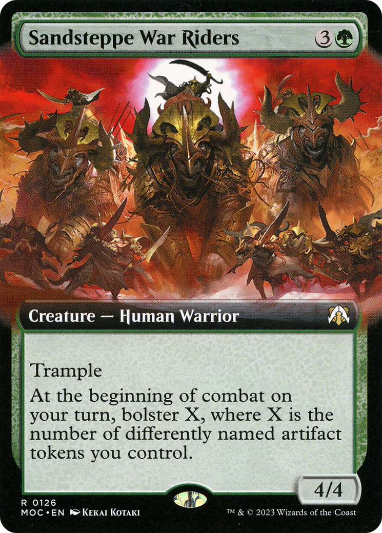 Sandsteppe War Riders (Extended Art) (MOC-126) - March of the Machine Commander: (Extended Art) Foil