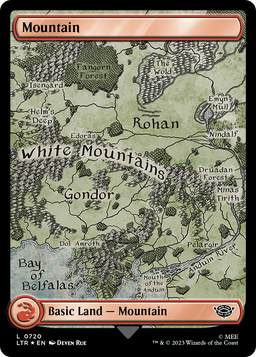 Mountain (0720) (Surge Foil) (LTR-720) - The Lord of the Rings: Tales of Middle-earth Foil