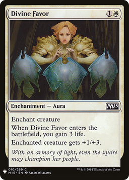 Divine Favor (LIST-M15-10) - The List