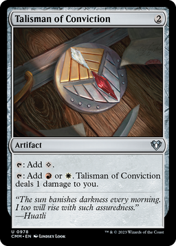 Talisman of Conviction (CMM-978) - Commander Masters
