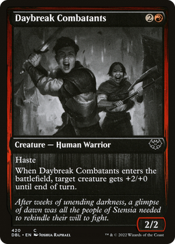 Daybreak Combatants (DBL-420) - Innistrad: Double Feature Foil