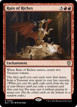 Rain of Riches (BLC-200) - Bloomburrow Commander