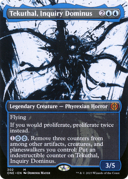 Tekuthal, Inquiry Dominus (Showcase) (ONE-302) - Phyrexia: All Will Be One: (Showcase) (Borderless)
