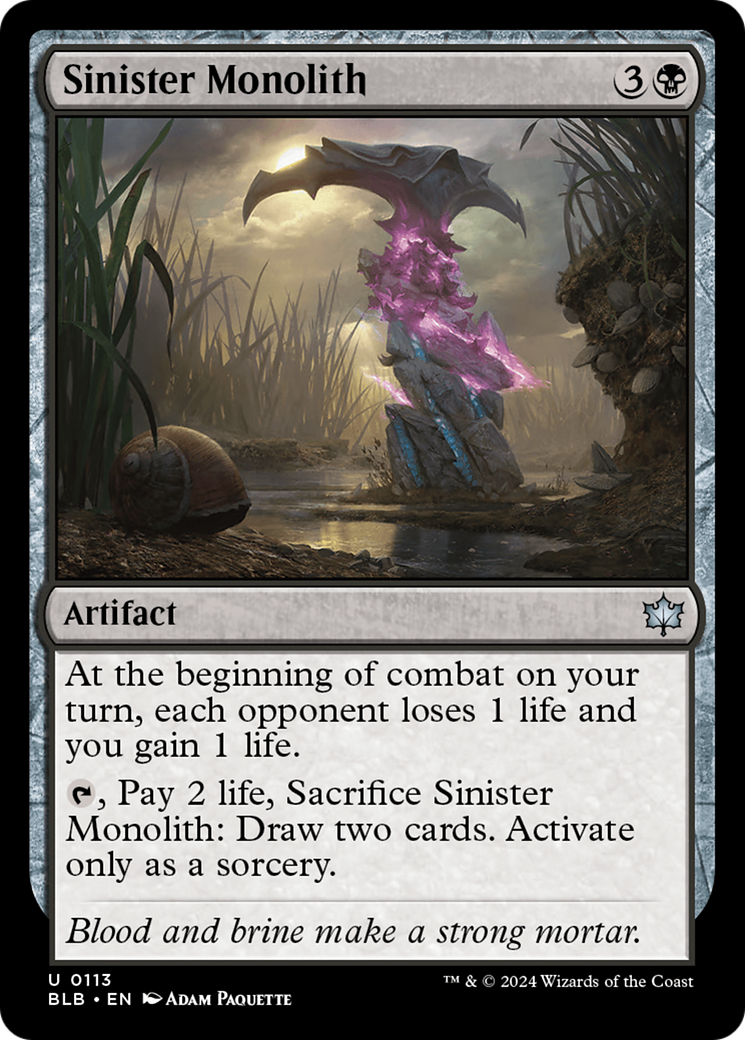 Sinister Monolith (BLB-113) - Bloomburrow
