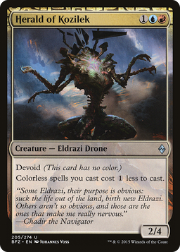 Herald of Kozilek (BFZ-205) - Battle for Zendikar: (devoid) Foil