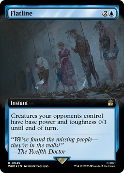 Flatline (Extended Art) (Surge Foil) (WHO-949) - Doctor Who: (Extended Art) Foil