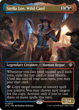 Stella Lee, Wild Card (Borderless) (OTC-003) - Outlaws of Thunder Junction Commander Foil