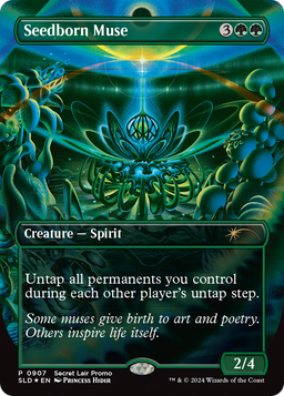 Seedborn Muse (Rainbow Foil) (SLD-907) - Secret Lair Drop (Borderless) Foil