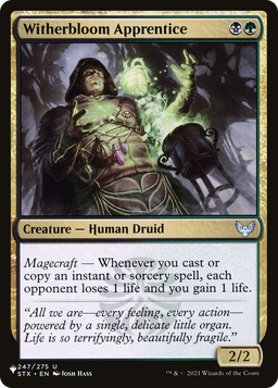 Witherbloom Apprentice (LIST-STX-247) - The List