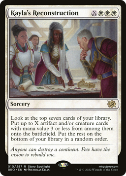 Kayla's Reconstruction (BRO-010) - The Brothers' War Foil