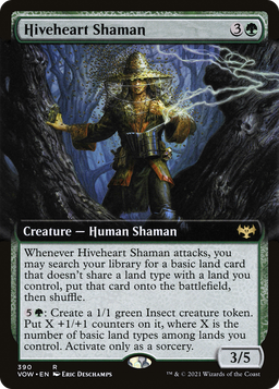 Hiveheart Shaman (Extended Art) (VOW-390) - Innistrad: Crimson Vow: (Extended Art) Foil
